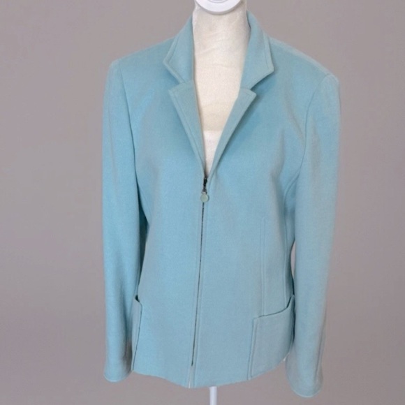 Carlisle Lambs Wool & Angora Zip Up Jacket - Picture 2 of 11